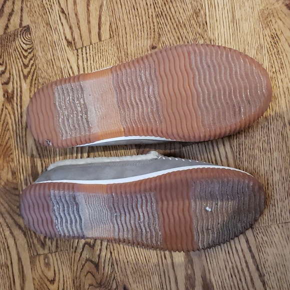 (7½M) JBU JAMBU Leather Shearling Slip On Loungewear Home Comfortable Luxury - Picture 7 of 8